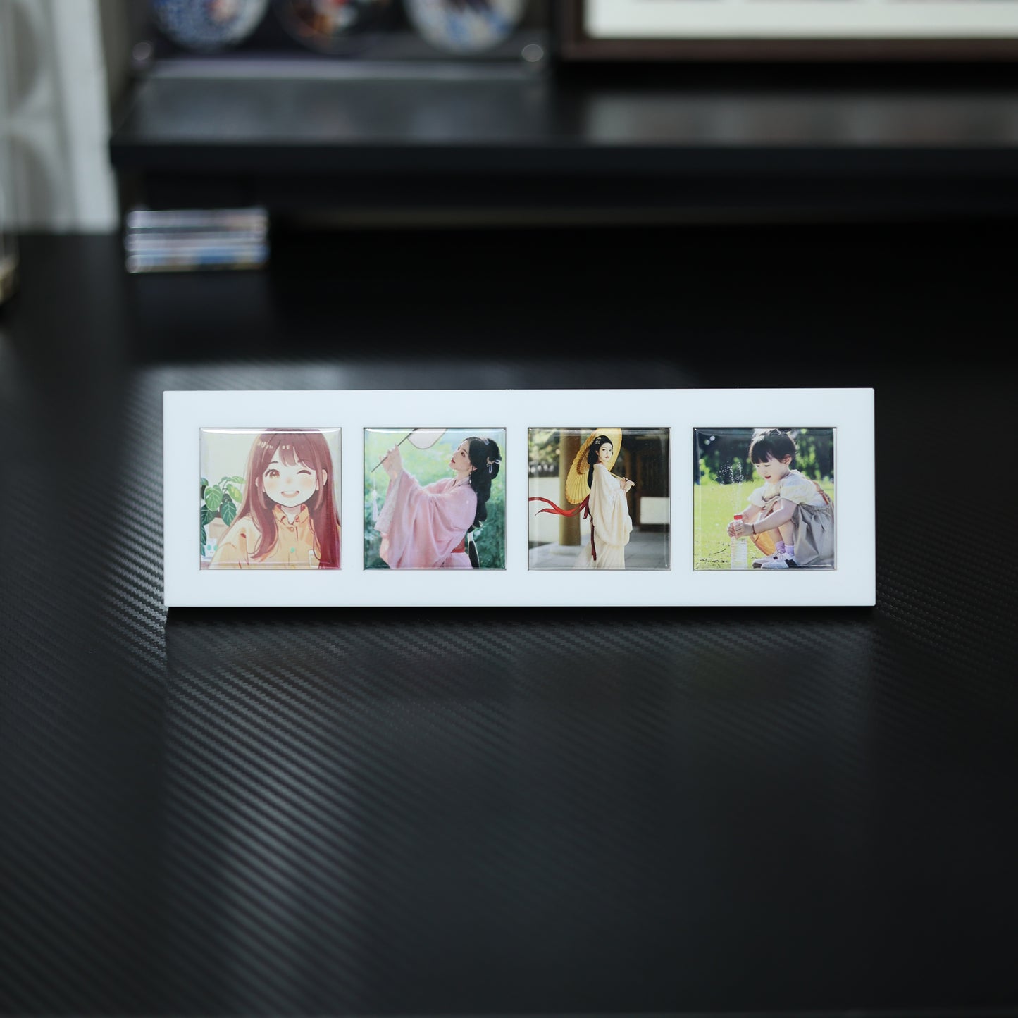 50*50mm(2*2 inches)4 Grid Side by Side Photo Frame