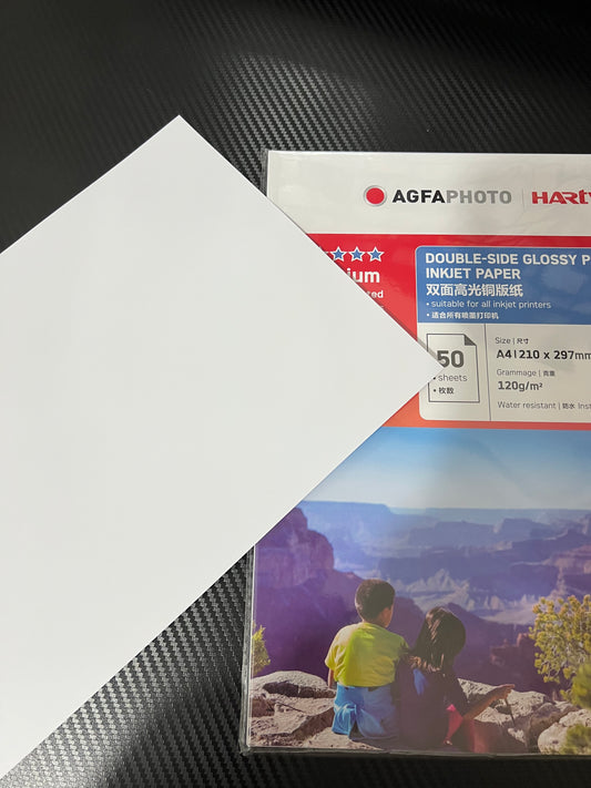A4 Size 120gsm(30lb) Photo Paper Double Side  Glossy Paper