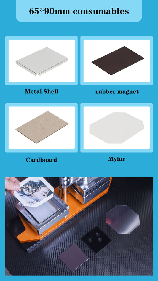 65*90 mm(2.6*3.6 inches) 1000 Acrylic Or Cardboard Consumables