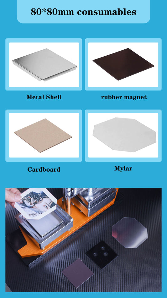 80*80 mm(3.2*3.2 inches) 1000 Acrylic Or Cardboard Consumables