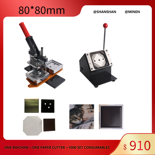 80*80 mm (3.2*3.2 inches) Square Fridge Magnet Machine Acrylic Kit