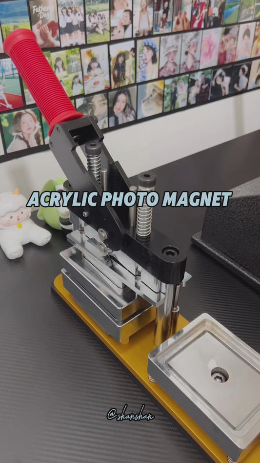 65*90 mm (2.6*3.6 inches) Rectangle Fridge Magnet Machine Acrylic Kit