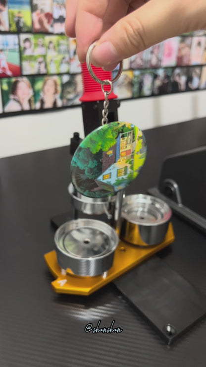 Round 58mm (2.28 inches) 1000 Metal Back Cover Keychain Consumables