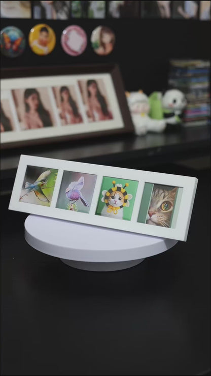 50*50mm（2*2 inches）4 Grid Side by Side Photo Frame