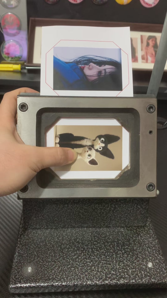 53*80 mm (2.1*3.2 inches) Rectangle Fridge Magnet Machine Acrylic Kit