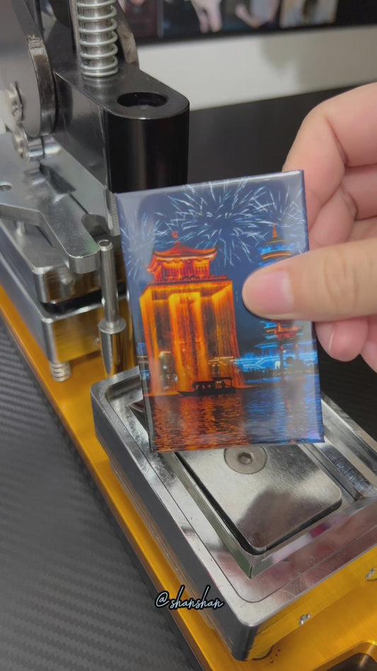 53*80 mm (2.1*3.2 inches) Rectangle Fridge Magnet Machine Kit