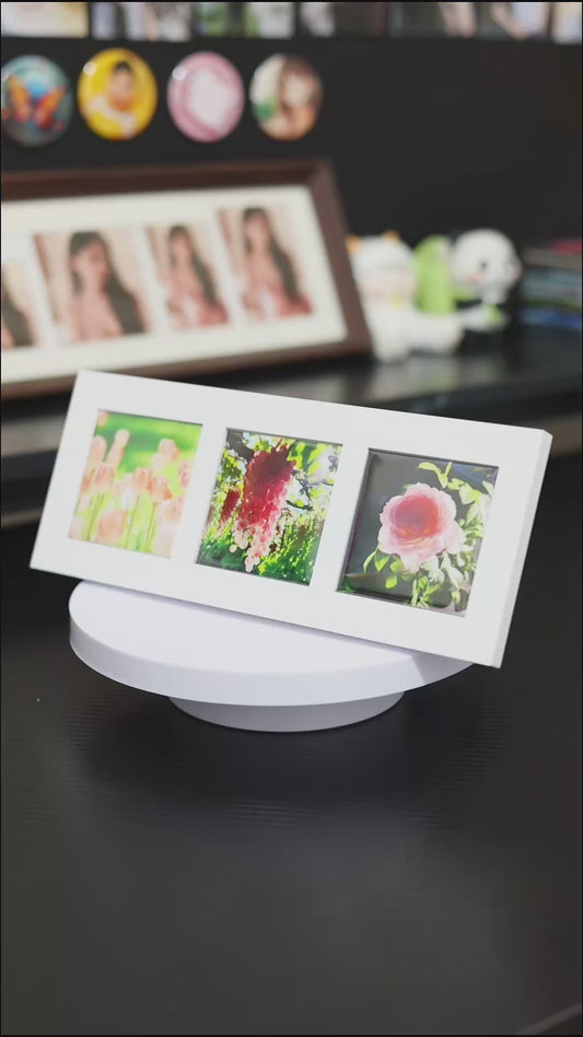 63.5*63.5mm（2.5*2.5 inches）3 Grid Photo Frame